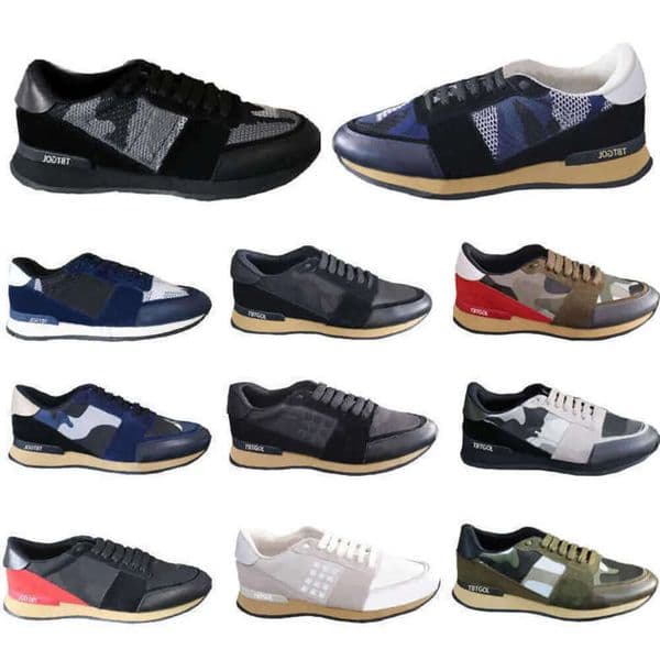 TBTGOL Luxurious Men Camouflage Sneakers Desginer Mens Casual Shoes Black Green Low-top Lace Up Genuine Leather Trainers With Box NO264