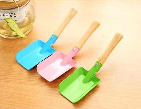 Fashion Mini Gardening Shovel Colorful Metal Small Shovel Garden Spade Hardware Tools Digging Kids Spade Tool