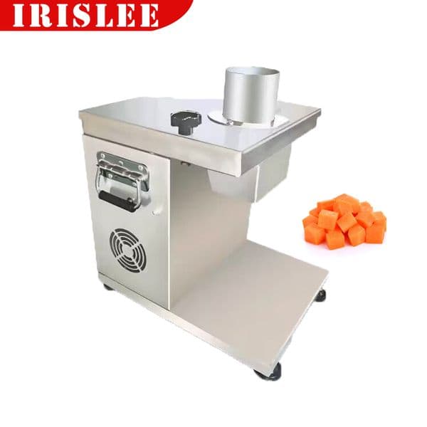 220V Commercial Electric Food Processor Shredder Vegetable Dicing Machine Carrot Potato Onion Granular Cube Cutting Machine