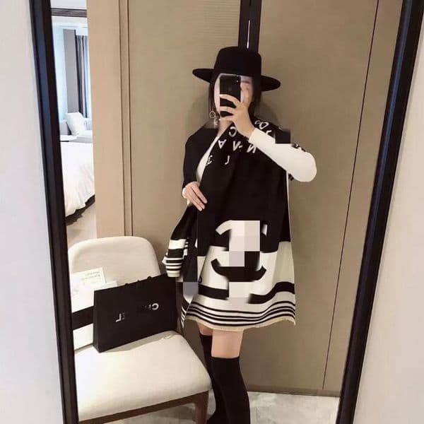Wool Scarfs Winter Spring 100% Cashmere Scarf Fashion Men Women Designer Classic Letter Pattern Pashmina Shawl Scarves New Gift Fashion