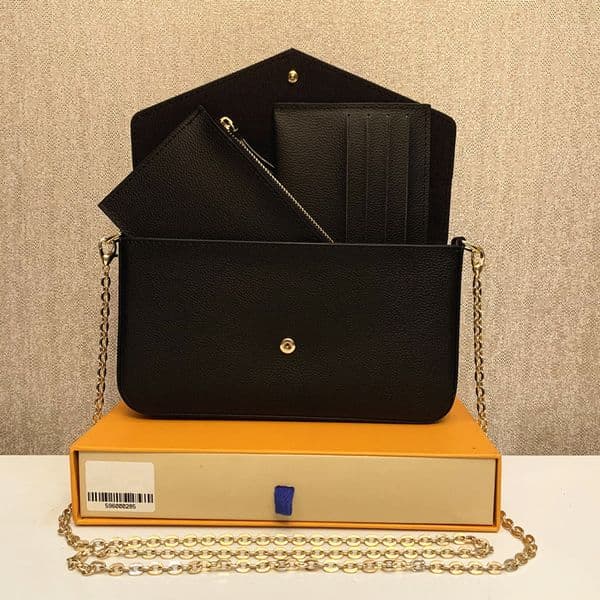 Top Womens Handbags Fashion Flower Ladies Composite Totes Bag Leather ShoulderBags Female Clutch Purse with Box