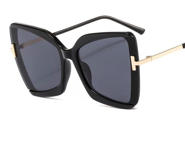 Sunglasses 2022 Vintage Women's Large Frame T Shape Sun Glasses Women Cat Eye Fashion Men UV400