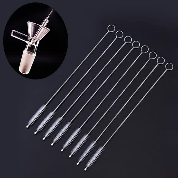 Smoking Accessories Stainless Soft Hair Suction Glass Tube Water Cup Straw Washing Brushes Fish Tank Straw Bottle Cleaning Brush Bong oil bowl Cleaner Tool