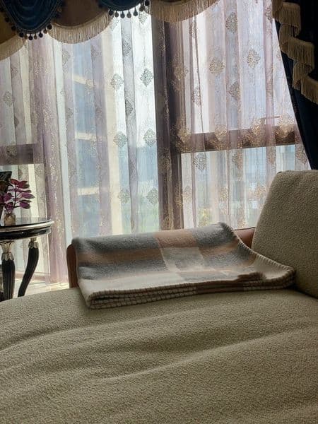 GOOD 90% WOOL NEW Color Gray Blankets 135&170cm 1500g TOP QUAILTY Thick Home Sofa Blanket Big Size