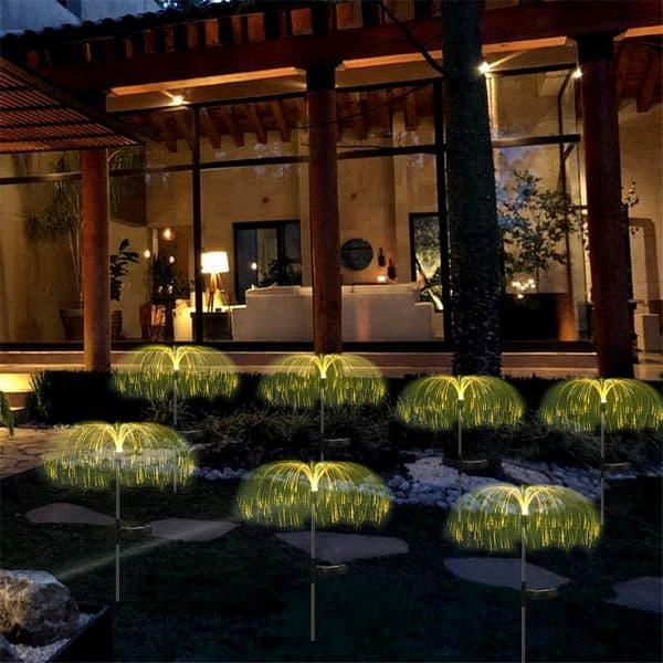 Solar LED Jellyfish Light Lawn Lamp Outdoor Waterproof Landscape Light For Yard Pathway Garden Holiday Decor Atmosphere Decorations