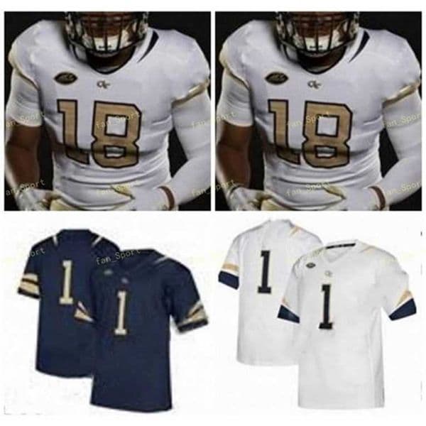 Sj College Jerseys Georgia Yellow Jackets 83 Brad Stewart 8 Demaryius Thomas 21 CalvinSj hnson 10 Ahmarean Brown 27 Mason Custom