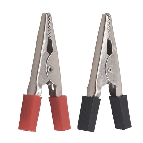 45mm Alligator Clips Red Black Plastic Handle Test Probe Metal Clip Clamps Connector Connect Socket Plug for Battery