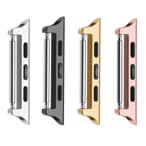 For Apple Smart Watch Straps Band Strap Stainless Steel Aluminum Wrist Linker Connector Adapter For Iwatch Series 6 Connectors 38Mm 40Mm 42Mm 44Mm Seamless