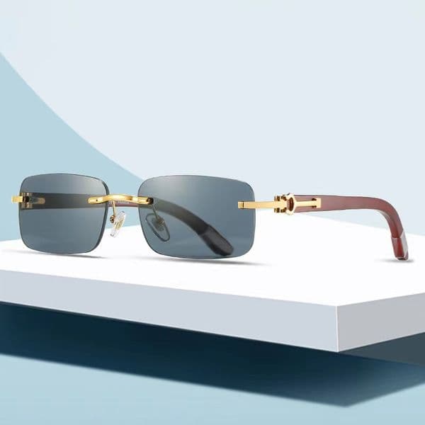 Sunglasses sunglases designer sunglasses Womens Reading Glasses Rimless glasses Men Square Optical Frames Beach Metal Brown Blue Yellow Lenses Luxury