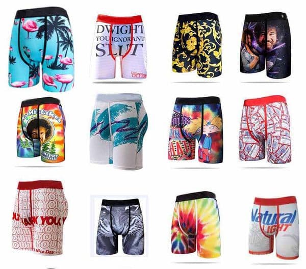 Men unisex Underpants Random pattern boxers styles underwear