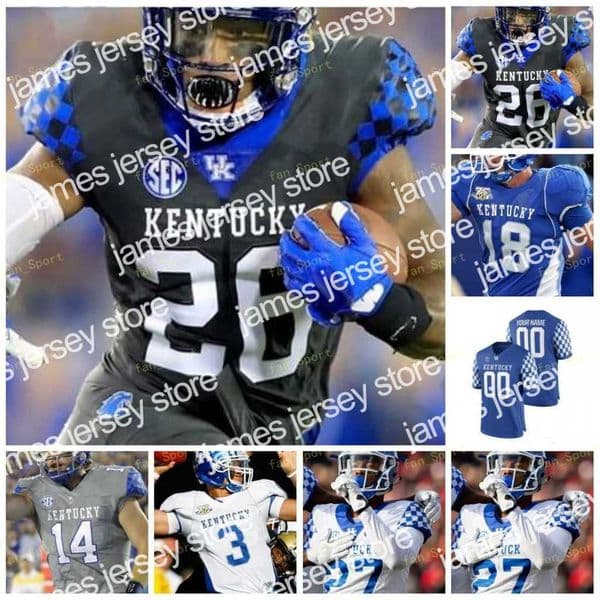James 2022 Kentucky Wildcats Football Jersey NCAA College Tim Couch Randall Cobb Terry Wilson Asim Rose Christopher Rodriguez Jr. Josh Ali