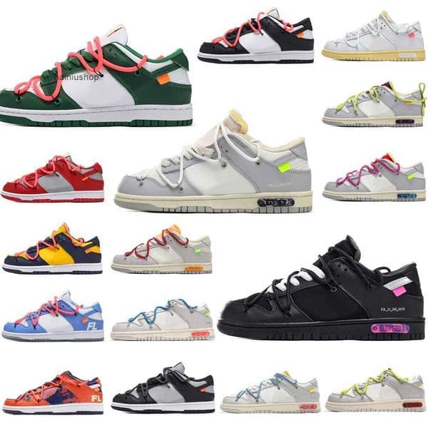2026 Running Shoes Authentic 01 of The 50 05 Collection Sail White Shoes Grey Black Red Pink Orange Blue Purple 07 09 22 37 49 Low Men Women