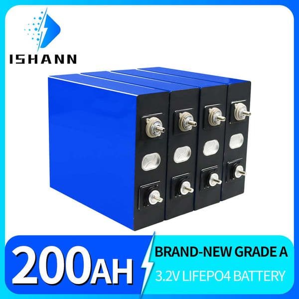 3.2V Lifepo4 200Ah Battery 4/8/16PCS Rechargeable Batterie Pack 12V 24V 36V 48V lifepo4 batteri RV Golf Cart Cell EU US TAX FREE