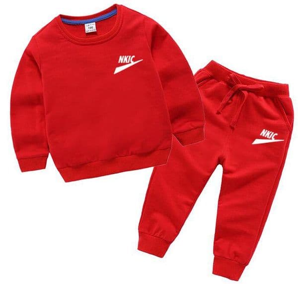 Toddler Kids Pure Cotton Autumn Sports Outfit Set Children Clothing Brand Tracksuit, Boys Girls Fashion Hooded Sweatshirt Pants 2-Piece Suit
