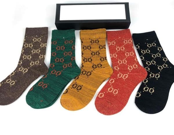 Designers Mens Womens Socks Party Five Luxurys g Sports Winter Mesh Letter Printed Brands Cotton Man Femal Sock With Box gift Chri