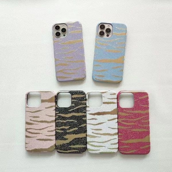 fashion phone cases for iPhone 14 13 11 12 pro max mini X XR XSMAX cover Top Bronzed zebra print shell Samsung S20 plus S20P S20U NOTE 10 20 ultra