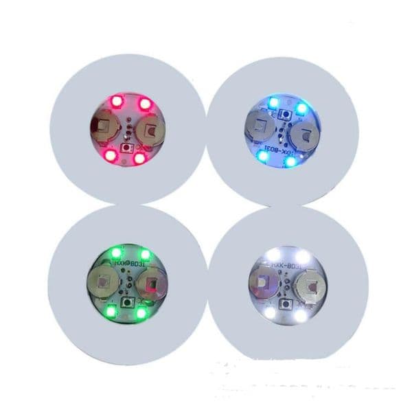 Blinking Glow LED Bottle Sticker Coaster Pads Lights Flashing Cup Mat For Christmas Party Wedding Bar Vase Decoration Light SN97
