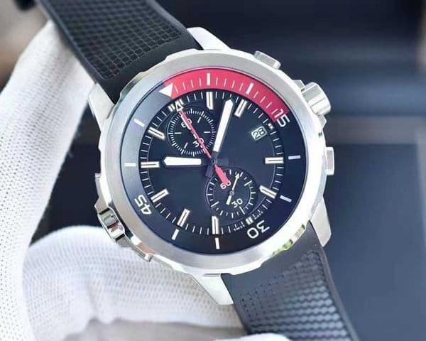 watch2022 New men's business casual 44mm quar 316L lychee belt montre de luxe wristwatch