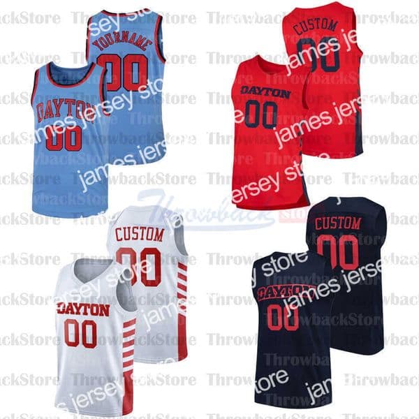 Basketball Jerseys Custom Dayton Flyers College Basketball jerseys 0 Rodney Chatman 1 Obi Toppin 2 Ibi Watson 31 Jhery Matos 32 Jordy Tshimanga
