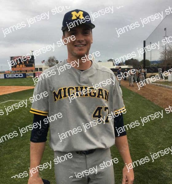 James Baseball Jerseys Michigan Baseball Jersey Harrison Salter Blake Beers Steven Hajjar Jacob Denner Isaiah Paige Benjamin Keizer Cameron Weston Angelo Smith