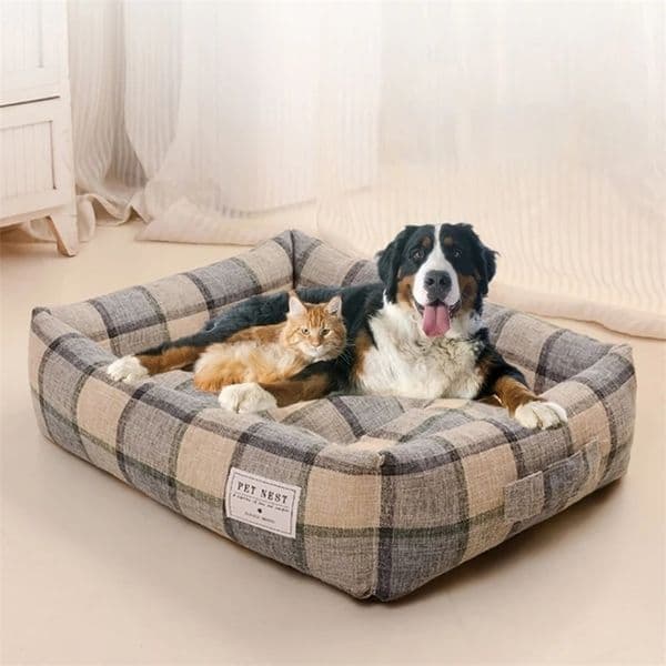 pet bed pens Soft Sofa Dog Beds Warm Pet Mat for Puppy Cool Cushion Sleeping Nest Bed Removable Cozy Cat House Baskets Kennel 221108