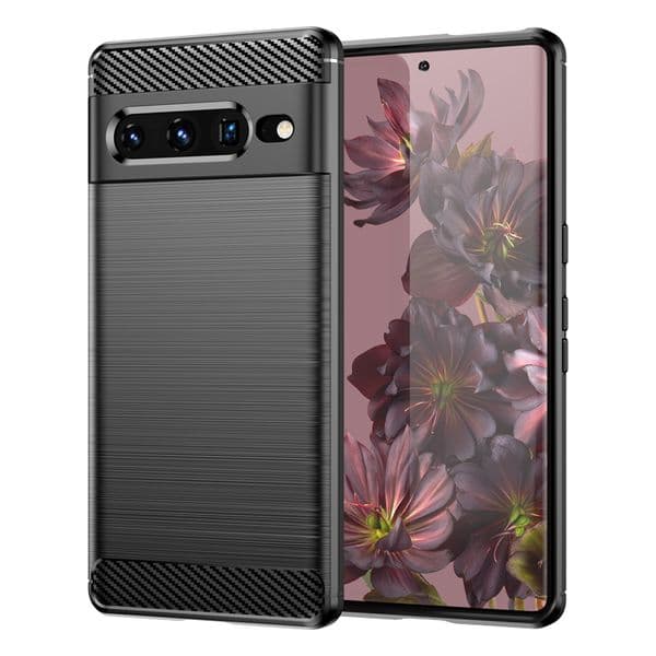 Carbon Phone Cases For Google Pixel 10A 10 9A 9 8 8A 7A 7 6 6A 5 5A 4 4A XL 5G Carbon Textured Wire Drawing Case TPU Cover