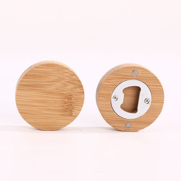 Bamboo Beer Bottle Opener with Magnetic Fridge Magnet for Home Kitchens Bars Parties XBJK2211