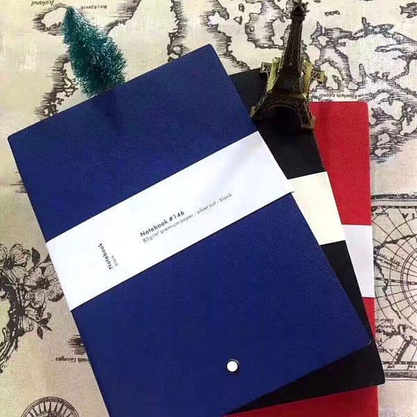 Notepads 146 Hot Sell Black /blue Leather Cover Agenda Handmade Note Book Luxurs Periodical Diary Business Notebook A5