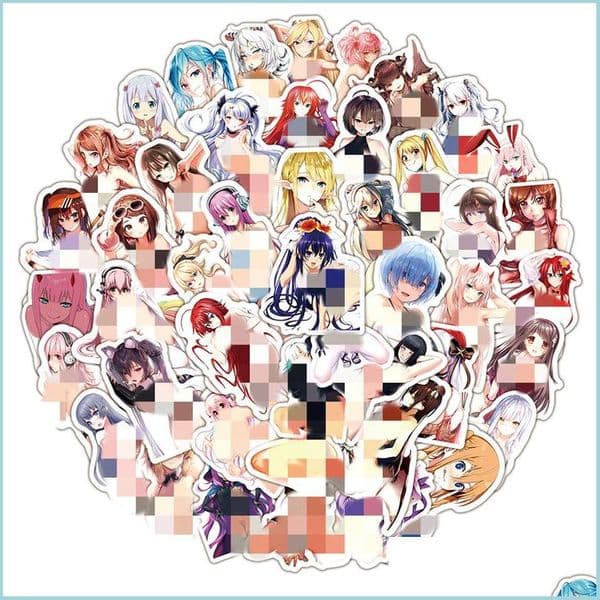 Car Stickers 50Pcs Sexy Hentai Sticker For Diy Laptop Skateboard Motorcycle Decals Drop Delivery Mobiles Motorcy Carstickerst