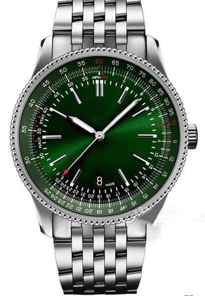 new arrivals Luxury watch automatic movement Stainless steel watches green dial man watches wristwatch 264