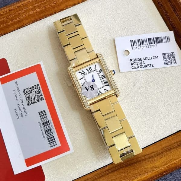 Tank designer watch Lovers watchs Sapphire mirror Quartz MAN woman watch Lady Counter Official Replica womens mens wristwatch Senior gift 465