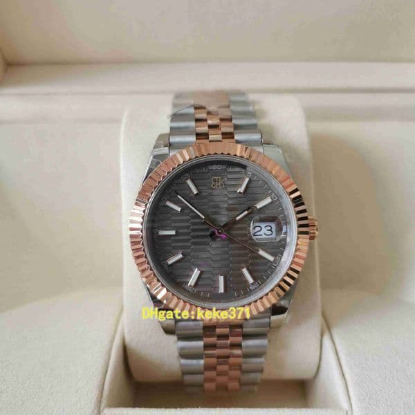Perfect quality BPF V3 126331 41mm mens watches Rose Gold Two Tone Lime color Pits Jubilee Bracelet LumiNova Automatic mechanical men watch wristwatches