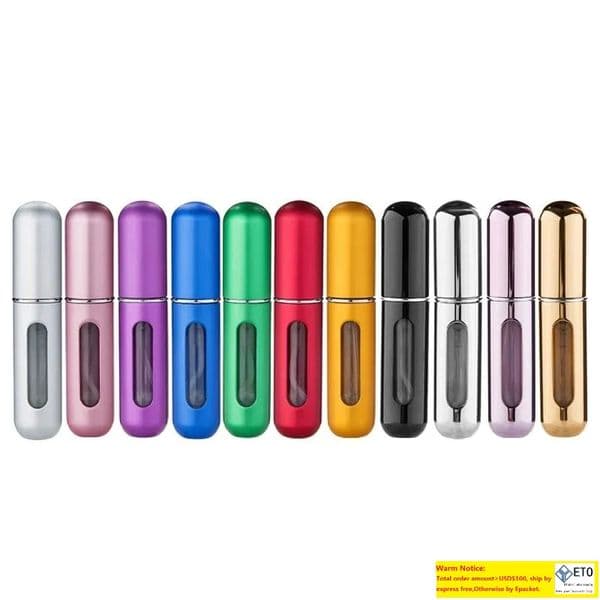 5ml Portable Mini Refillable Perfume Bottle With Spray Scent Pump Empty Cosmetic Containers Atomizer Bottle For Travel Tools LL