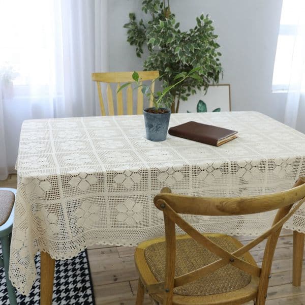 Handmade crochet sofa towel woven hollow fabric tablecloth cover tablecloth lace UTKB01