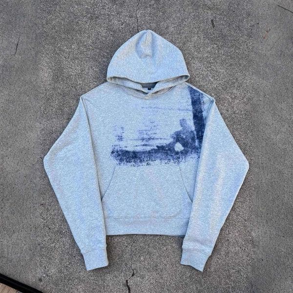 2025 Hooded Sweatshirt Men Women, Loose Fit, American Style, Simple Gradient Trendy Printed Pullover Long Sleeve for Spring and Autumn