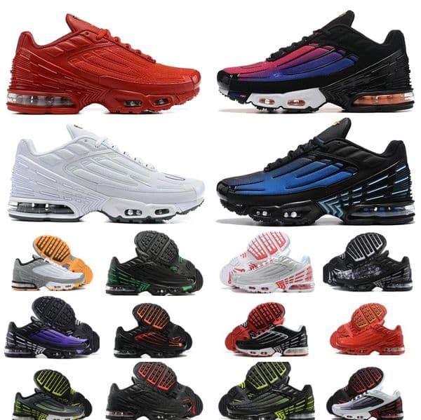 2025 Designer tn3 without box sneakers Running Shoes trainers Triple Black White Tour Red Aegean Storm Sequoia Pink Blue Spark Neon Outdoor men women trainers