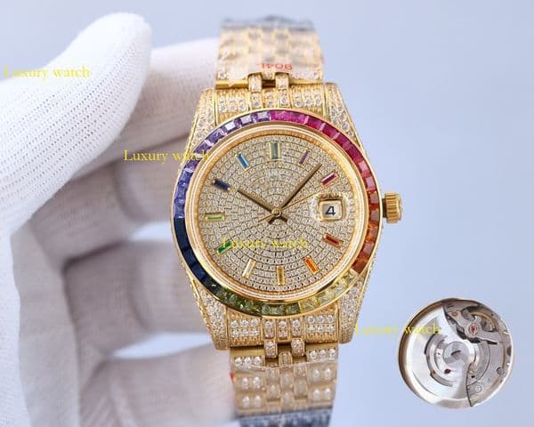 GRA Certified (Diamond Tester Passed) Unisex Square Dial Iced Out Stainless Steel Luxury Custom Watch Hip Hop Trend Brand, Men's Moissanite Iced Out VVS1 Grade Watch