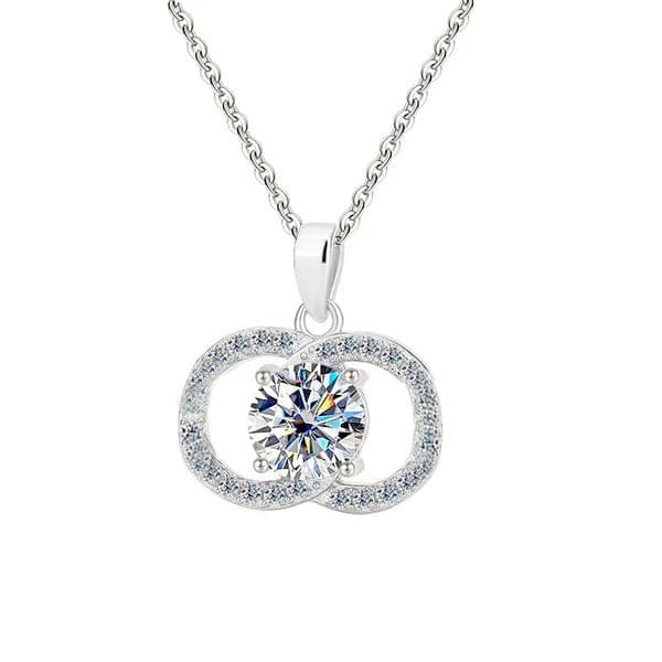 Jewelry Pendant Necklaces Fashionable and Minimalist Exquisitely Designed Moissanite Necklace for Women, High End Jewelry in Style