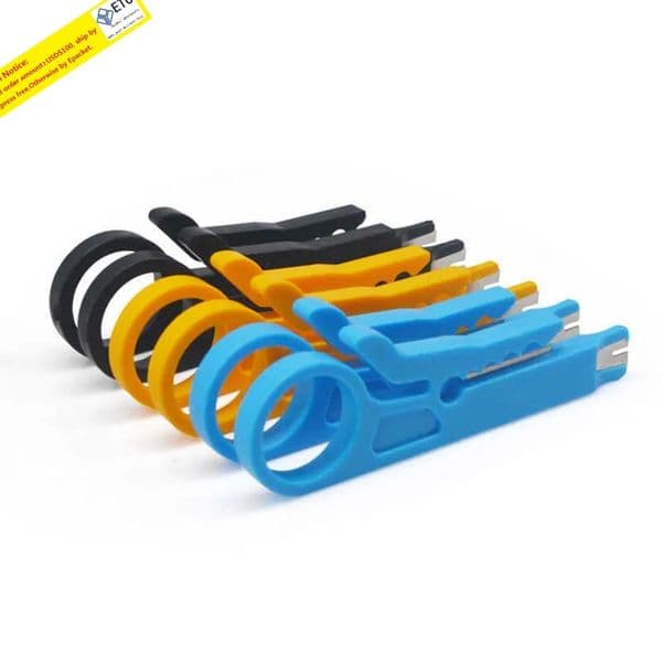 New 1PC Mini Pocket Portable Wire Stripper Knife Crimper Pliers Crimping Tool Cable Stripping Wire Cutter Crimpatrice Tool Parts ZZ