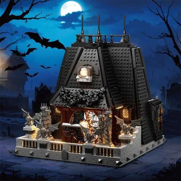 2419PCS Wednesday Addams House Building Blocks Darkness Villa Model Bricks Desktop Decoration DIY Toys for Kids Holiday Gifts G250902 C251011