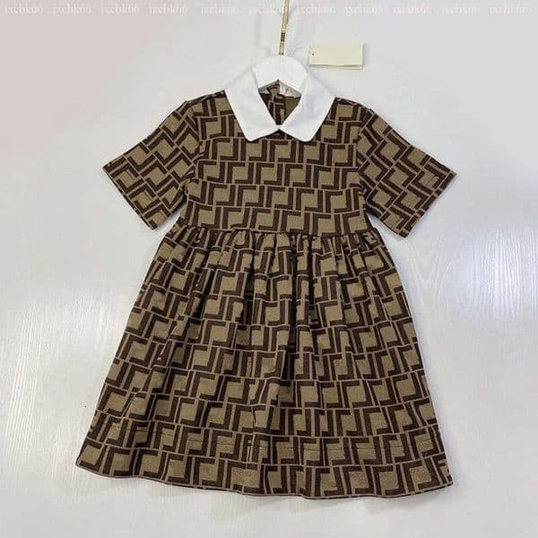 Children's clothing T-shirts Designer Baby Girls Clothing Children Long Sleeve White T-shirt Classic Brand Kids Spring Dress Set Letter Clothes