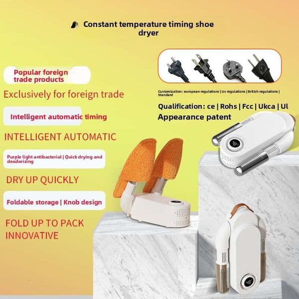 Dryer Shoe Dryer Shoe Deodorizer Intelligent Purple Light Effective Deodorization Quick Dry Timer Constant Temperature Automatic Shoe Dryer