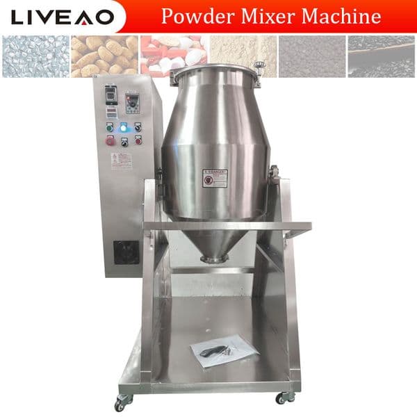 40/60/100kg Capacity Cone Blending Equipment Multifunction Food Chemical Raw Material Mixing Machine