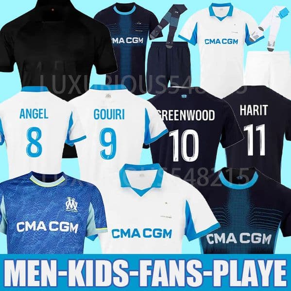 2025-2026 maillot de foot GREENWOOD 125th Anniversary Soccer jersey OUNAHI harit OM man GOUIRI 9 KIDS football shirt hommes enfants BALERDI RONGIER MEDINA ANGEL csw