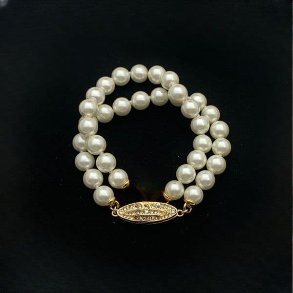 Designer Bracelet Planet Bracelet Pearl Bracelet Saturn Bracelet Royal Party Designer Jewelry Designer Bracelet Pearl and Diamond Bracelet
