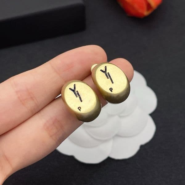 Designer Earrings Gold and Silver Colors Vintage Distressed Earrings Suitable for Both Men and Women Luxurious Earrings Ideal As A Holiday Gift High Quality