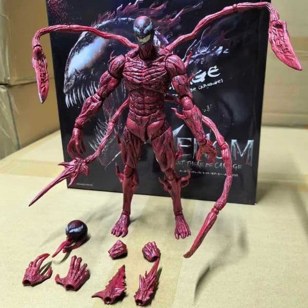 2026 New Shf Venom Action Figure Toys Ko Carnage Horse Model Statue Collectible Ornaments Doll Christmas Children Gifts W250904 Designer