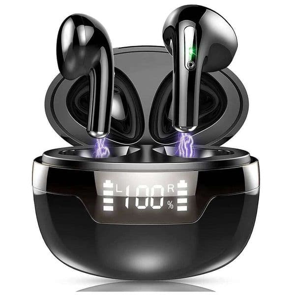 New Bluetooth 5.4 Earphones J97 Wireless Headphones LED TWS With Dual Microphone Earpiece Cvc8.0 Noise Cancel Headsets Earbuds