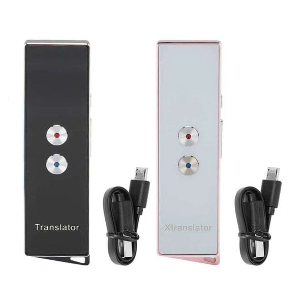 Device Support 74 Languages 70 Accents Real Time Bluetooth 5.0 99% Accuracy Rate Handheld Smart Voice Translator