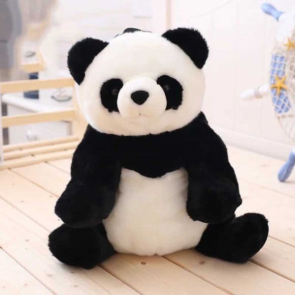 Panda Backpacks Stuffed Animal Bag Girls Boys Plush Adjustable Schoolbags Kindergarten Plush Backpack Toys Children Gifts X2509061